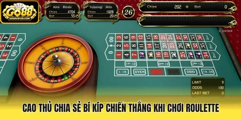 Cao thủ chia sẻ bí kíp chiến thắng khi chơi roulette