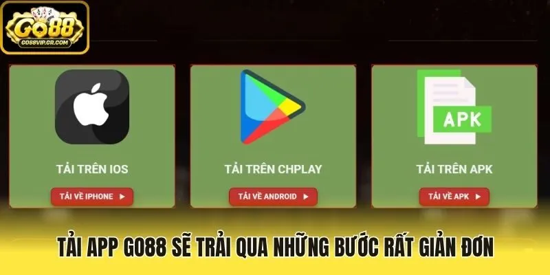 Tải app Go88 sẽ trải qua những bước rất giản đơn